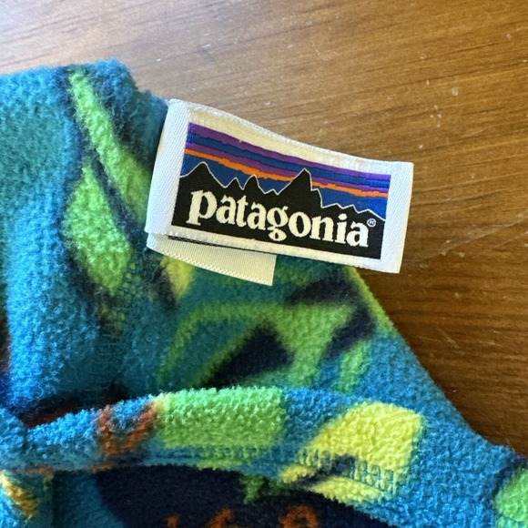 Patagonia Fleece Zip Hoodie Jacket 12 Month Baby Unisex Rare Jitterbug Print - Picture 5 of 8